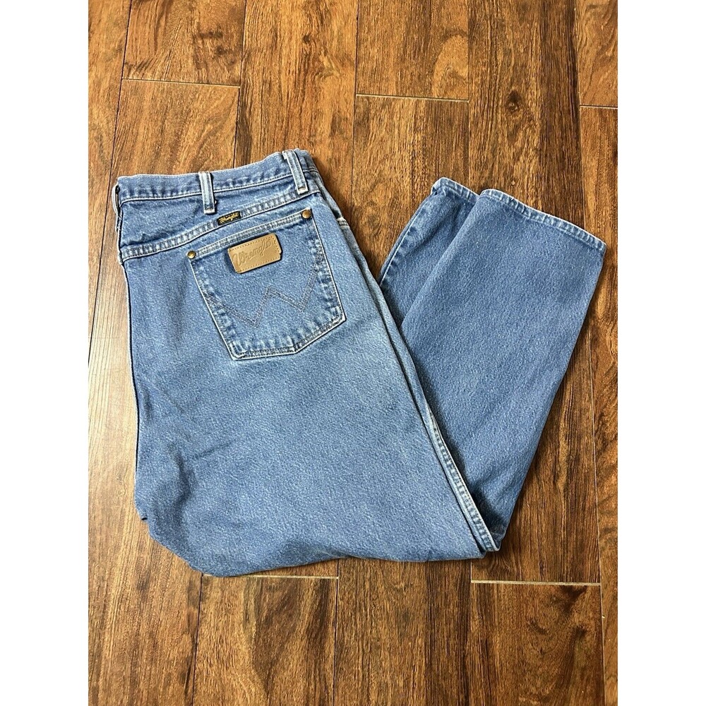 Wrangler 13MWZ Mens 42x30 Cowboy Cut Original Fit Jeans Blue Denim Western